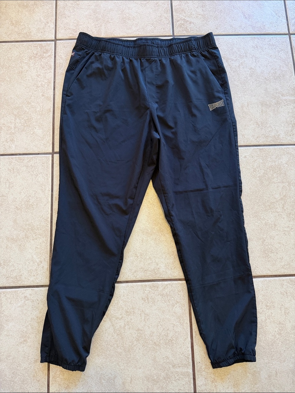 Tapout Black Men's Jogger Track Pants
